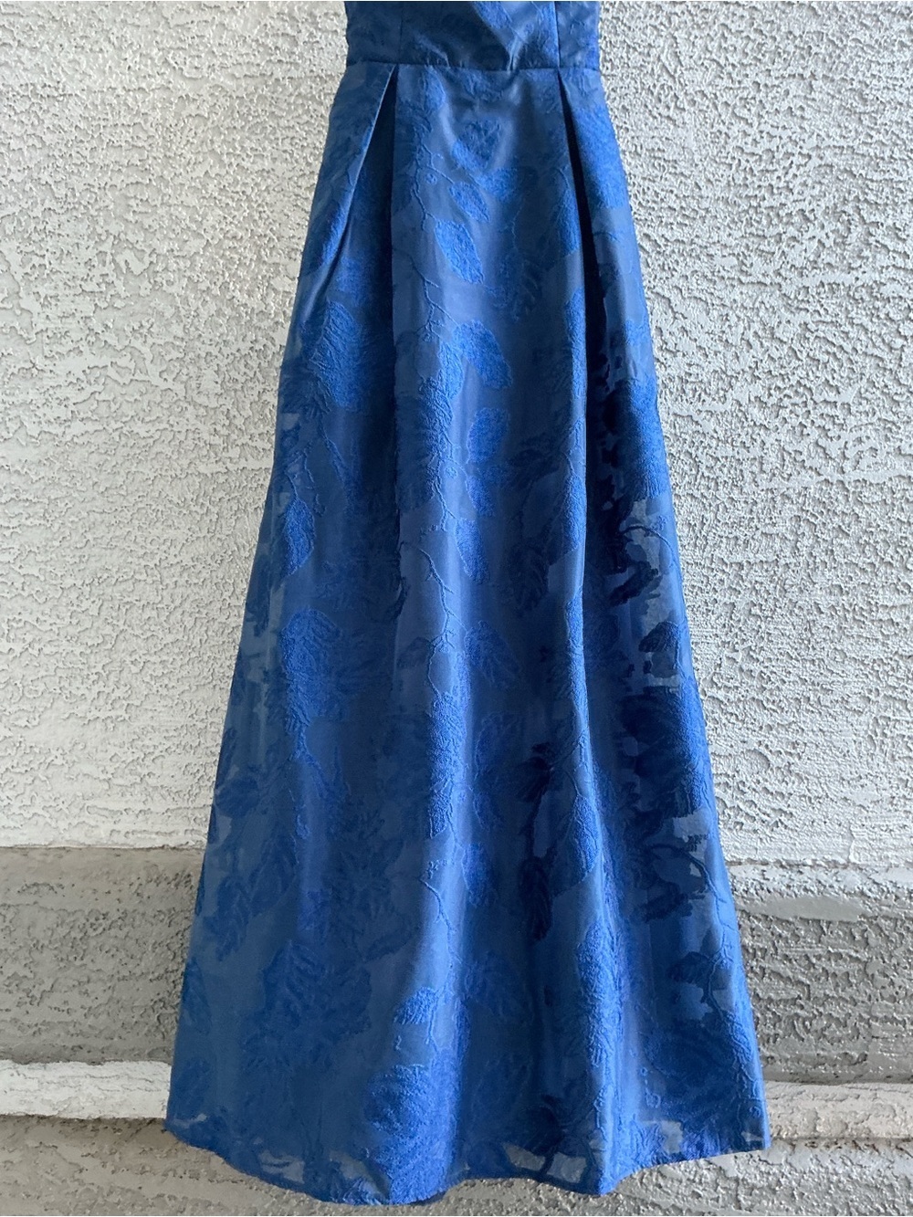 NWT Lulu’s Perfected Aura Navy Jacquard Tie-Back Maxi Dress with Pockets Large - Picture 11 of 11